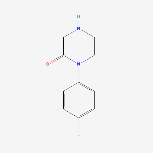 1-(4-fluorophenyl)piperazin-2-one (CAS: 780753-89-1) - Chemical Structure and Molecular Formula 