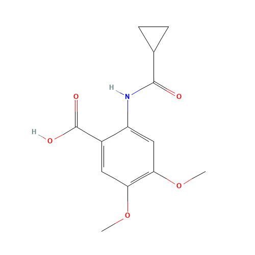 2-(cyclopropanecarbonylamino)-4,5-dimethoxybenzoic acid (CAS: 496913-51-0) - Related Chemical Product