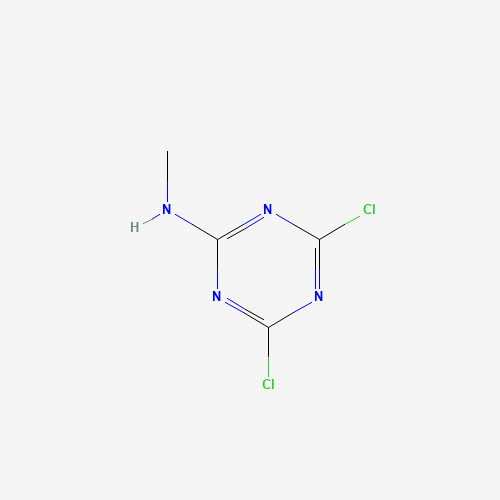 4,6-dichloro-N-methyl-1,3,5-triazin-2-amine (CAS: 27282-80-0) - Chemical Structure and Molecular Formula 