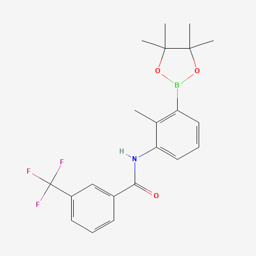 N-[2-methyl-3-(4,4,5,5-tetramethyl-1,3,2-dioxaborolan-2-yl)phenyl]-3-(trifluoromethyl)benzamide (CAS: 882678-97-9) - Related Chemical Product