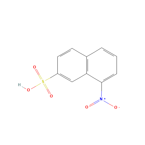 8-nitronaphthalene-2-sulfonic acid (CAS: 18425-74-6) - Chemical Structure and Molecular Formula 