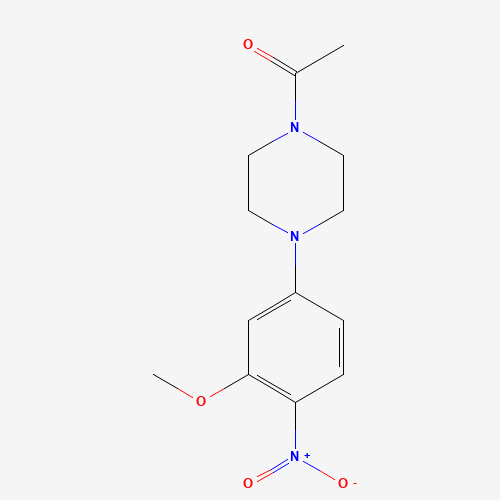 1-[4-(3-methoxy-4-nitrophenyl)piperazin-1-yl]ethanone (CAS: 1116229-11-8) - Related Chemical Product