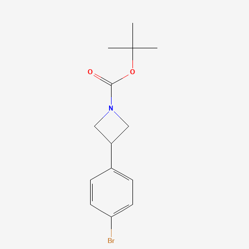 tert-butyl 3-(4-bromophenyl)azetidine-1-carboxylate chemical structure tert-butyl 3-(4-bromophenyl)azetidine-1-carboxylate (CAS: 1203681-52-0) - Chemical Structure and Molecular Formula