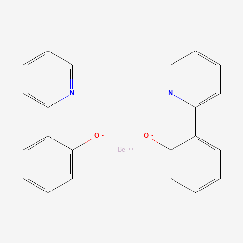 beryllium;2-pyridin-2-ylphenolate (CAS: 220694-90-6) - Chemical Structure and Molecular Formula 