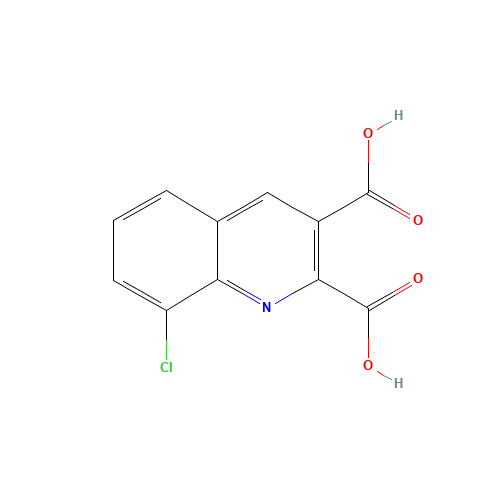 8-chloroquinoline-2,3-dicarboxylic acid (CAS: 892874-58-7) - Chemical Structure and Molecular Formula 