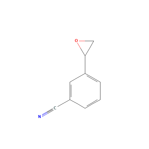 3-(oxiran-2-yl)benzonitrile (CAS: 13906-62-2) - Chemical Structure and Molecular Formula 