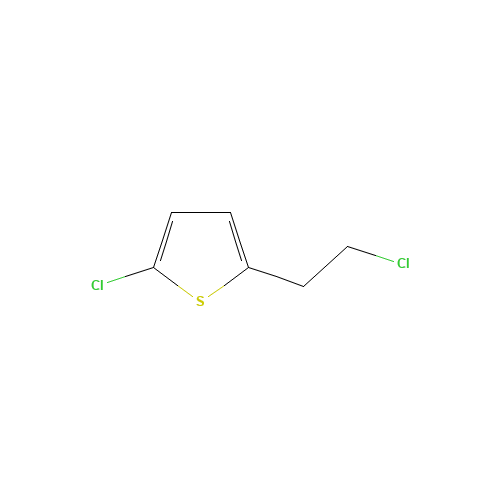 2-chloro-5-(2-chloroethyl)thiophene (CAS: 325706-32-9) - Chemical Structure and Molecular Formula 
