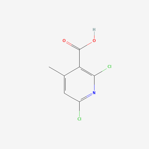 2,6-dichloro-4-methylpyridine-3-carboxylic acid (CAS: 62774-90-7) - Chemical Structure and Molecular Formula 