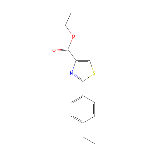 ethyl 2-(4-ethylphenyl)-1,3-thiazole-4-carboxylate (CAS: 885278-69-3) - Related Chemical Product