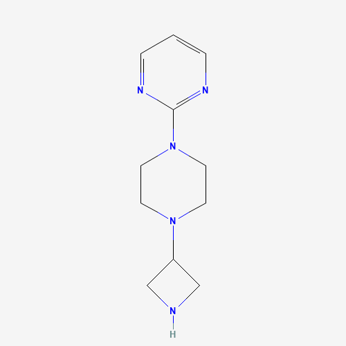 2-[4-(azetidin-3-yl)piperazin-1-yl]pyrimidine (CAS: 223382-10-3) - Chemical Structure and Molecular Formula 