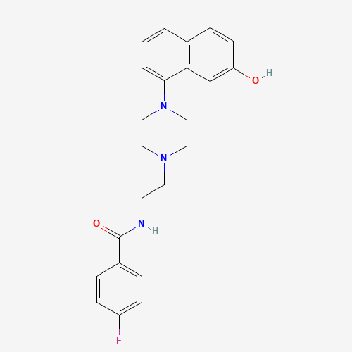 4-fluoro-N-[2-[4-(7-hydroxynaphthalen-1-yl)piperazin-1-yl]ethyl]benzamide (CAS: 135722-26-8) - Related Chemical Product