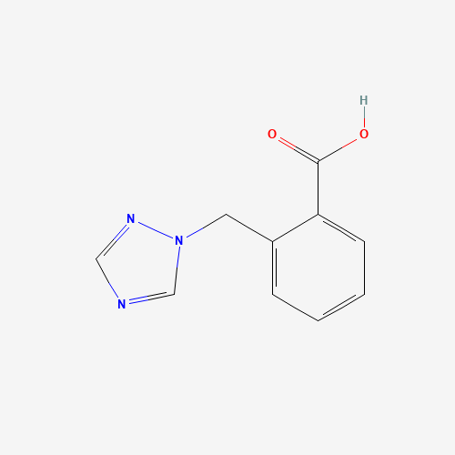 2-(1,2,4-triazol-1-ylmethyl)benzoic acid (CAS: 876718-01-3) - Chemical Structure and Molecular Formula 
