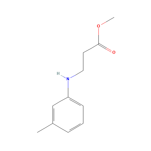 methyl 3-(3-methylanilino)propanoate (CAS: 42313-48-4) - Chemical Structure and Molecular Formula 
