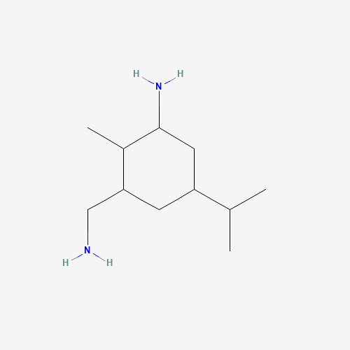 3-(aminomethyl)-2-methyl-5-propan-2-ylcyclohexan-1-amine (CAS: 1206831-23-3) - Chemical Structure and Molecular Formula 