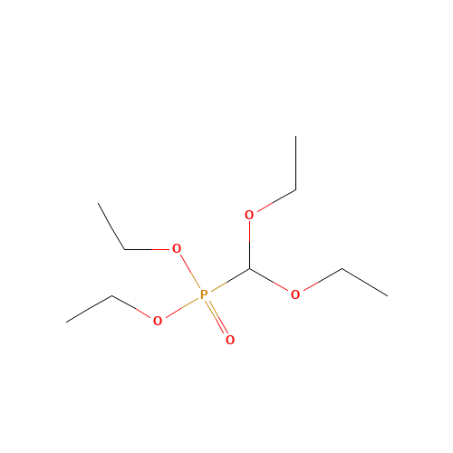 1-[diethoxyphosphoryl(ethoxy)methoxy]ethane (CAS: 17997-33-0) - Chemical Structure and Molecular Formula 