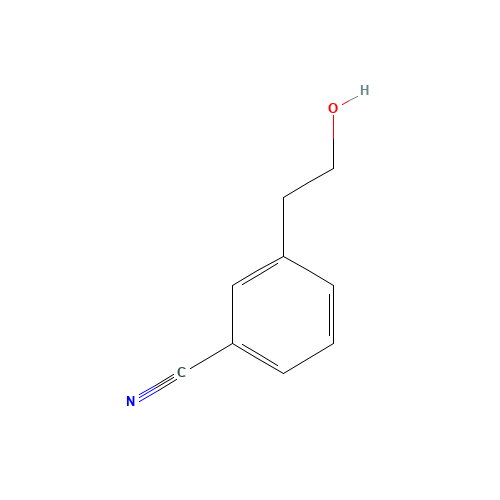 3-(2-hydroxyethyl)benzonitrile (CAS: 193290-27-6) - Chemical Structure and Molecular Formula 