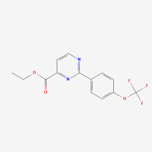 ethyl 2-[4-(trifluoromethoxy)phenyl]pyrimidine-4-carboxylate (CAS: 1366407-13-7) - Related Chemical Product