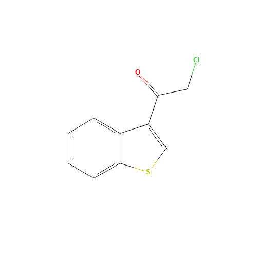 1-(1-benzothiophen-3-yl)-2-chloroethanone (CAS: 26167-44-2) - Chemical Structure and Molecular Formula 