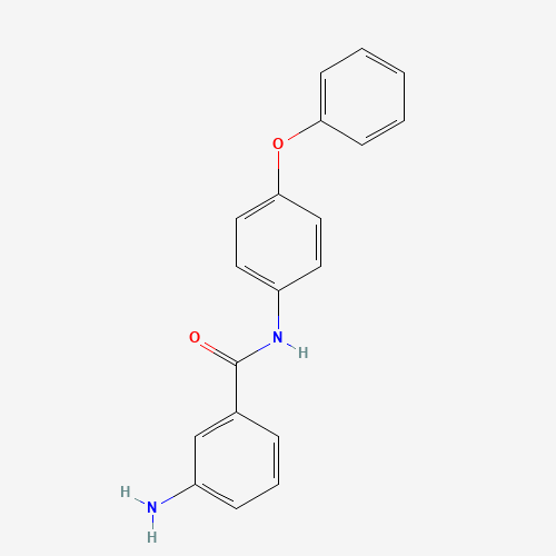 3-amino-N-(4-phenoxyphenyl)benzamide (CAS: 473464-00-5) - Chemical Structure and Molecular Formula 