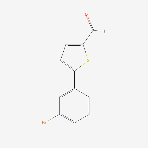 5-(3-bromophenyl)thiophene-2-carbaldehyde (CAS: 38401-72-8) - Chemical Structure and Molecular Formula 