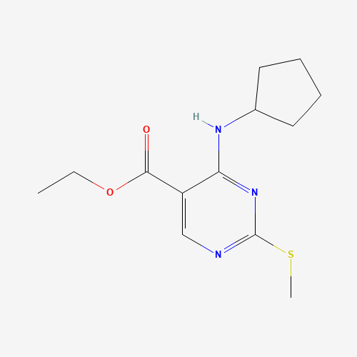 ethyl 4-(cyclopentylamino)-2-methylsulfanylpyrimidine-5-carboxylate (CAS: 211245-62-4) - Related Chemical Product
