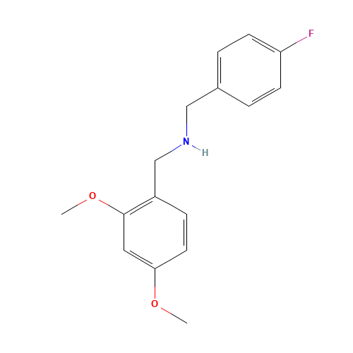 N-[(2,4-dimethoxyphenyl)methyl]-1-(4-fluorophenyl)methanamine (CAS: 355815-27-9) - Related Chemical Product