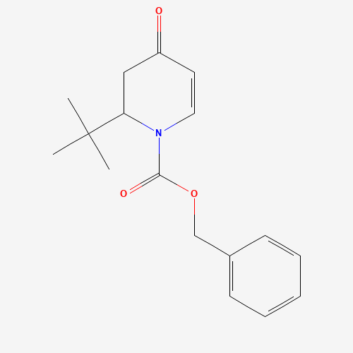 benzyl 2-tert-butyl-4-oxo-2,3-dihydropyridine-1-carboxylate (CAS: 647841-89-2) - Chemical Structure and Molecular Formula 