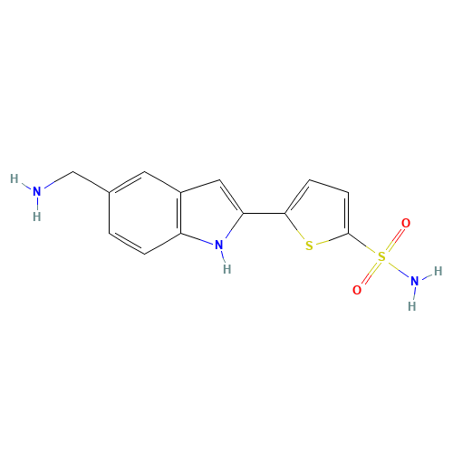 5-[5-(aminomethyl)-1H-indol-2-yl]thiophene-2-sulfonamide (CAS: 1137643-54-9) - Related Chemical Product