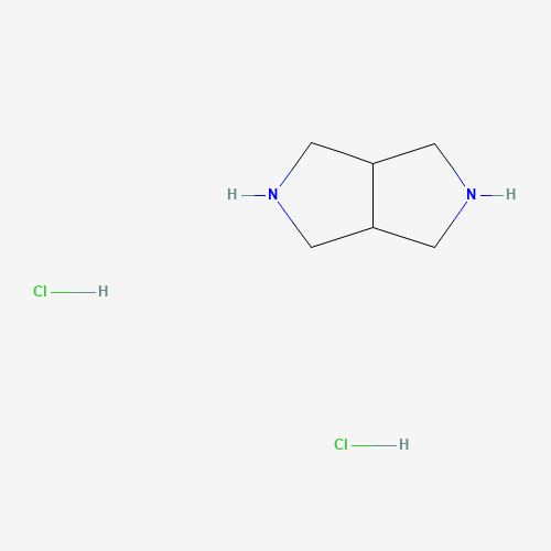 1,2,3,3a,4,5,6,6a-octahydropyrrolo[3,4-c]pyrrole;dihydrochloride (CAS: 165894-01-9) - Chemical Structure and Molecular Formula 