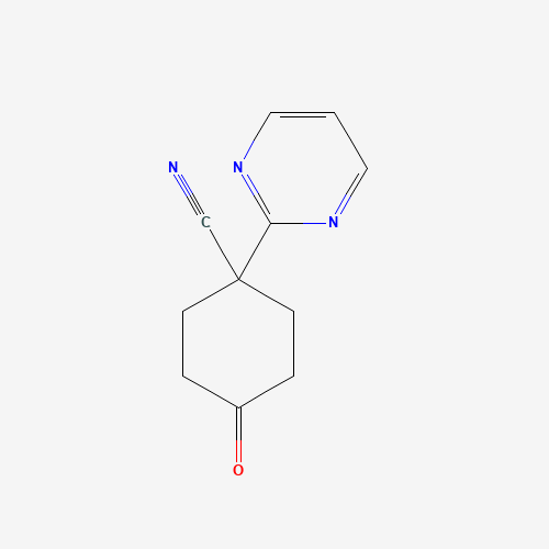 4-oxo-1-pyrimidin-2-ylcyclohexane-1-carbonitrile (CAS: 960371-41-9) - Related Chemical Product