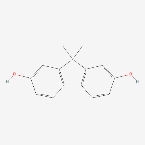 9,9-dimethylfluorene-2,7-diol (CAS: 221010-68-0) - Chemical Structure and Molecular Formula 