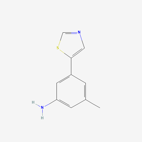 3-methyl-5-(1,3-thiazol-5-yl)aniline (CAS: 1312535-19-5) - Chemical Structure and Molecular Formula 