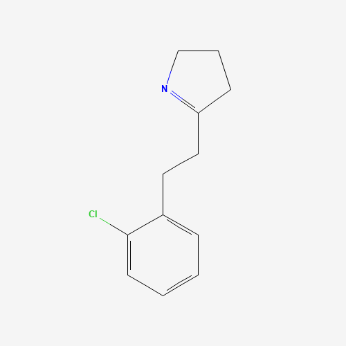 5-[2-(2-chlorophenyl)ethyl]-3,4-dihydro-2H-pyrrole (CAS: 1201581-75-0) - Chemical Structure and Molecular Formula 