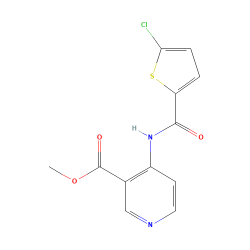 methyl 4-[(5-chlorothiophene-2-carbonyl)amino]pyridine-3-carboxylate (CAS: 929214-65-3) - Related Chemical Product