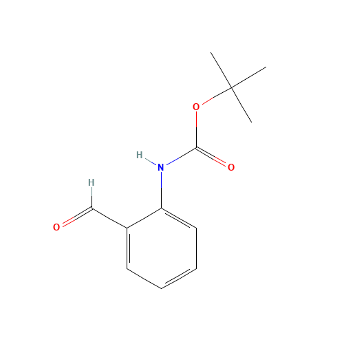 tert-butyl N-(2-formylphenyl)carbamate (CAS: 74965-38-1) - Chemical Structure and Molecular Formula 