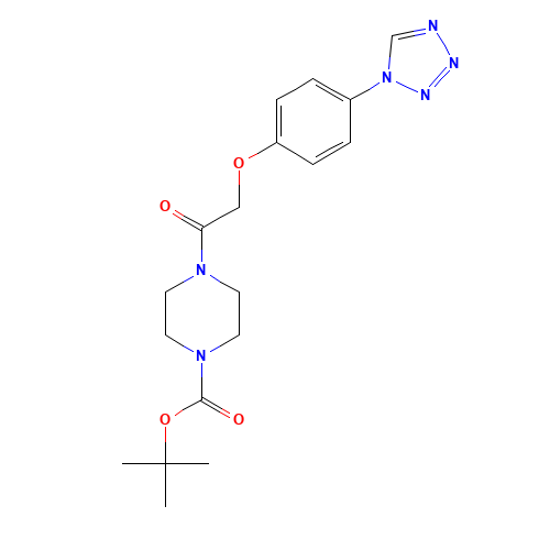 tert-butyl 4-[2-[4-(tetrazol-1-yl)phenoxy]acetyl]piperazine-1-carboxylate (CAS: 1260112-64-8) - Related Chemical Product