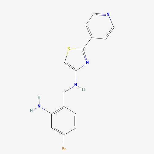 N-[(2-amino-4-bromophenyl)methyl]-2-pyridin-4-yl-1,3-thiazol-4-amine (CAS: 630410-21-8) - Related Chemical Product