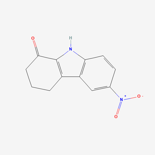 6-nitro-2,3,4,9-tetrahydrocarbazol-1-one (CAS: 124253-88-9) - Chemical Structure and Molecular Formula 