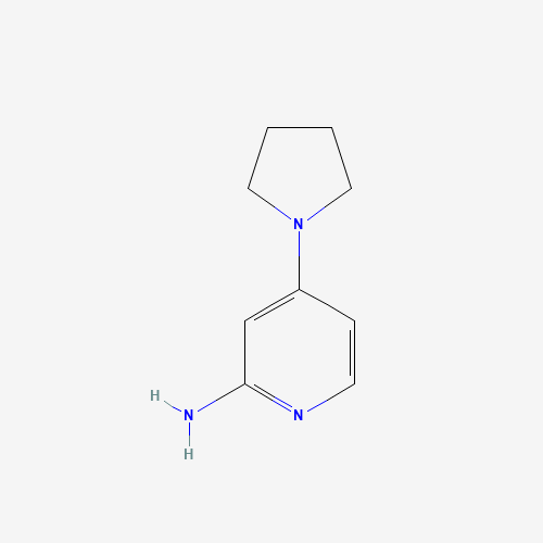4-pyrrolidin-1-ylpyridin-2-amine (CAS: 722550-01-8) - Chemical Structure and Molecular Formula 