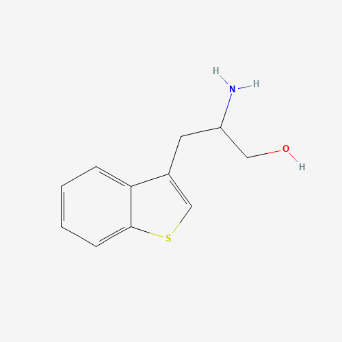 2-amino-3-(1-benzothiophen-3-yl)propan-1-ol (CAS: 148452-32-8) - Chemical Structure and Molecular Formula 