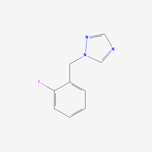 1-[(2-iodophenyl)methyl]-1,2,4-triazole (CAS: 876316-31-3) - Chemical Structure and Molecular Formula 
