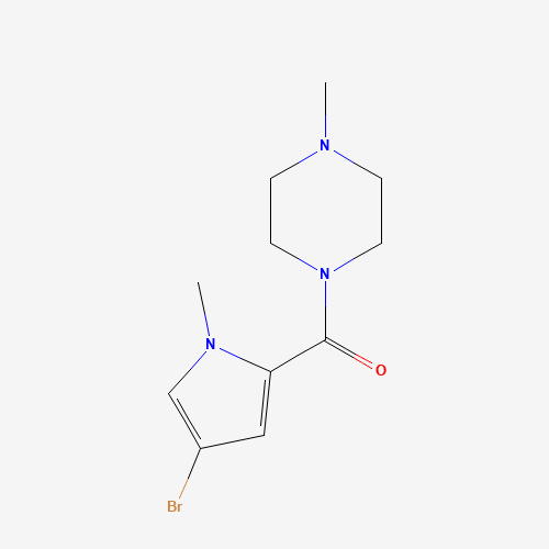 (4-bromo-1-methylpyrrol-2-yl)-(4-methylpiperazin-1-yl)methanone (CAS: 923150-19-0) - Chemical Structure and Molecular Formula 
