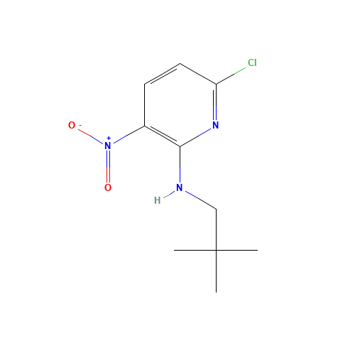 6-chloro-N-(2,2-dimethylpropyl)-3-nitropyridin-2-amine (CAS: 862507-35-5) - Chemical Structure and Molecular Formula 