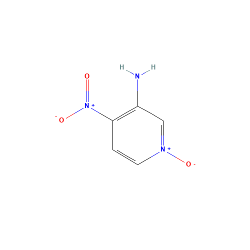 4-nitro-1-oxidopyridin-1-ium-3-amine (CAS: 19349-78-1) - Chemical Structure and Molecular Formula 