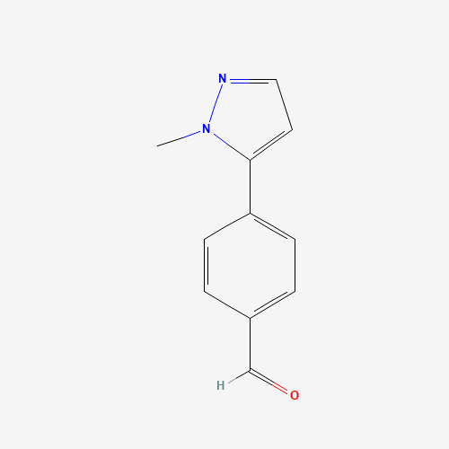 4-(2-methylpyrazol-3-yl)benzaldehyde (CAS: 179055-28-8) - Chemical Structure and Molecular Formula 