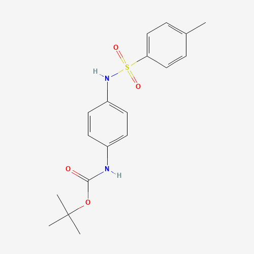 tert-butyl N-[4-[(4-methylphenyl)sulfonylamino]phenyl]carbamate (CAS: 1305205-19-9) - Chemical Structure and Molecular Formula 
