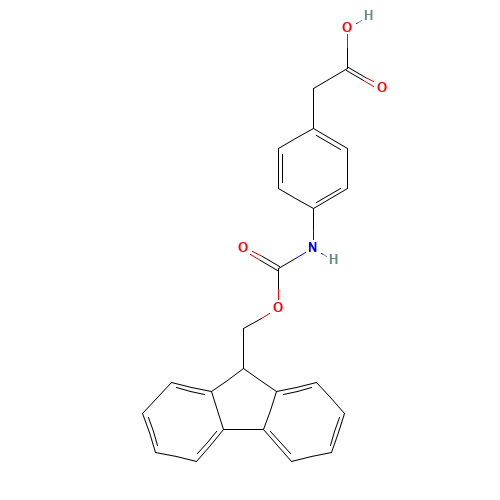 2-[4-(9H-fluoren-9-ylmethoxycarbonylamino)phenyl]acetic acid (CAS: 173690-53-4) - Related Chemical Product