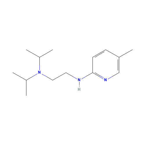 N-(5-methylpyridin-2-yl)-N',N'-di(propan-2-yl)ethane-1,2-diamine (CAS: 75308-61-1) - Chemical Structure and Molecular Formula 
