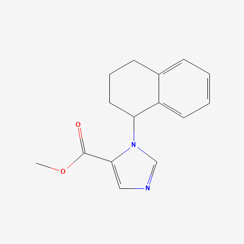 methyl 3-(1,2,3,4-tetrahydronaphthalen-1-yl)imidazole-4-carboxylate (CAS: 18438-41-0) - Chemical Structure and Molecular Formula 