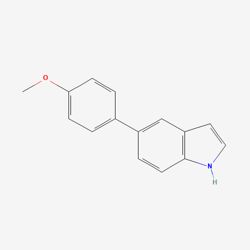 5-(4-methoxyphenyl)-1H-indole (CAS: 144104-46-1) - Chemical Structure and Molecular Formula 